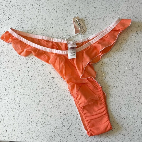 We Are HAH Tangerine Fly Girl Mesh Panty, Women’s Size Large - Picture 1 of 9